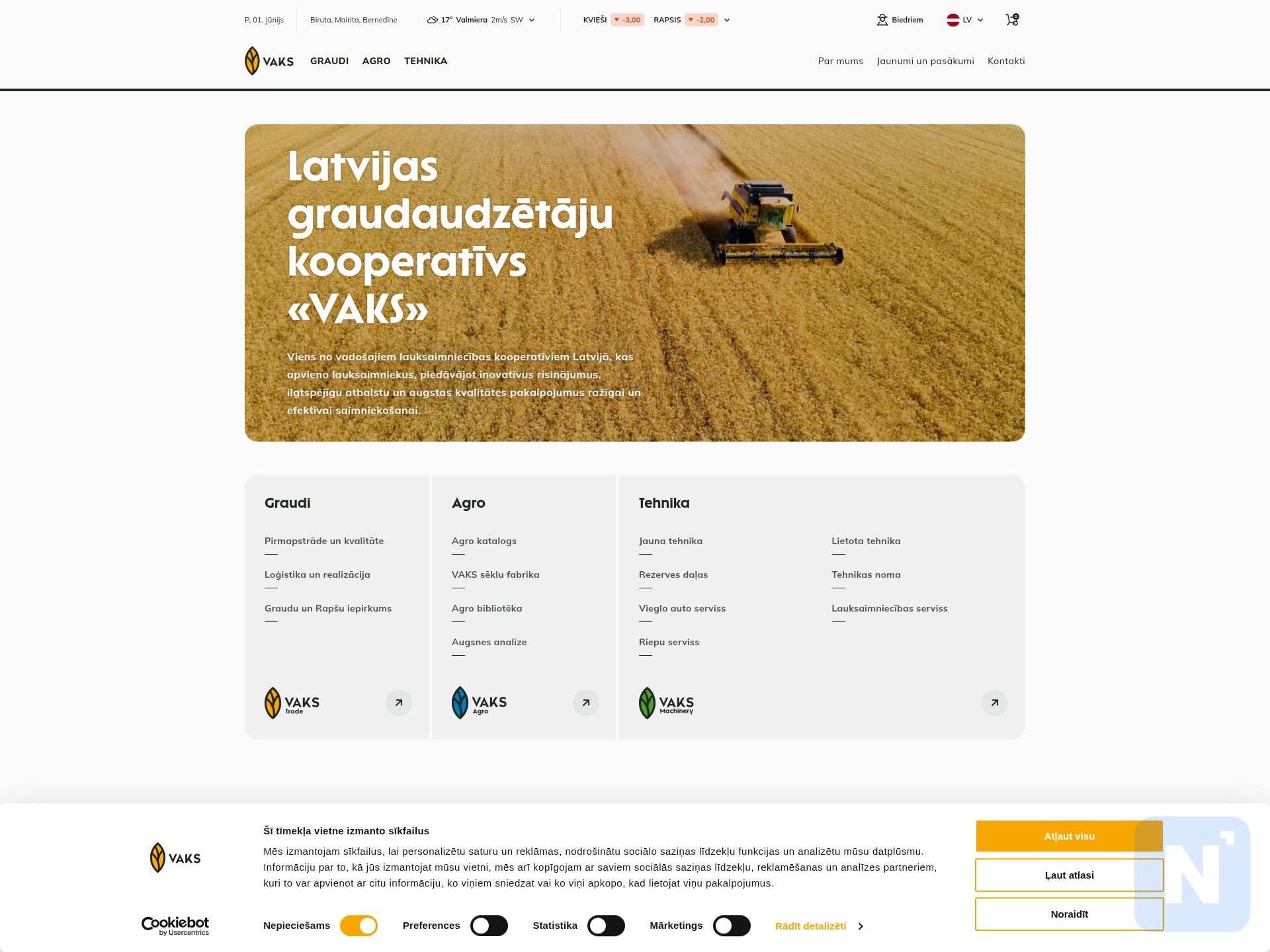Latvijas graudaudzētāju kooperatīvs VAKS
