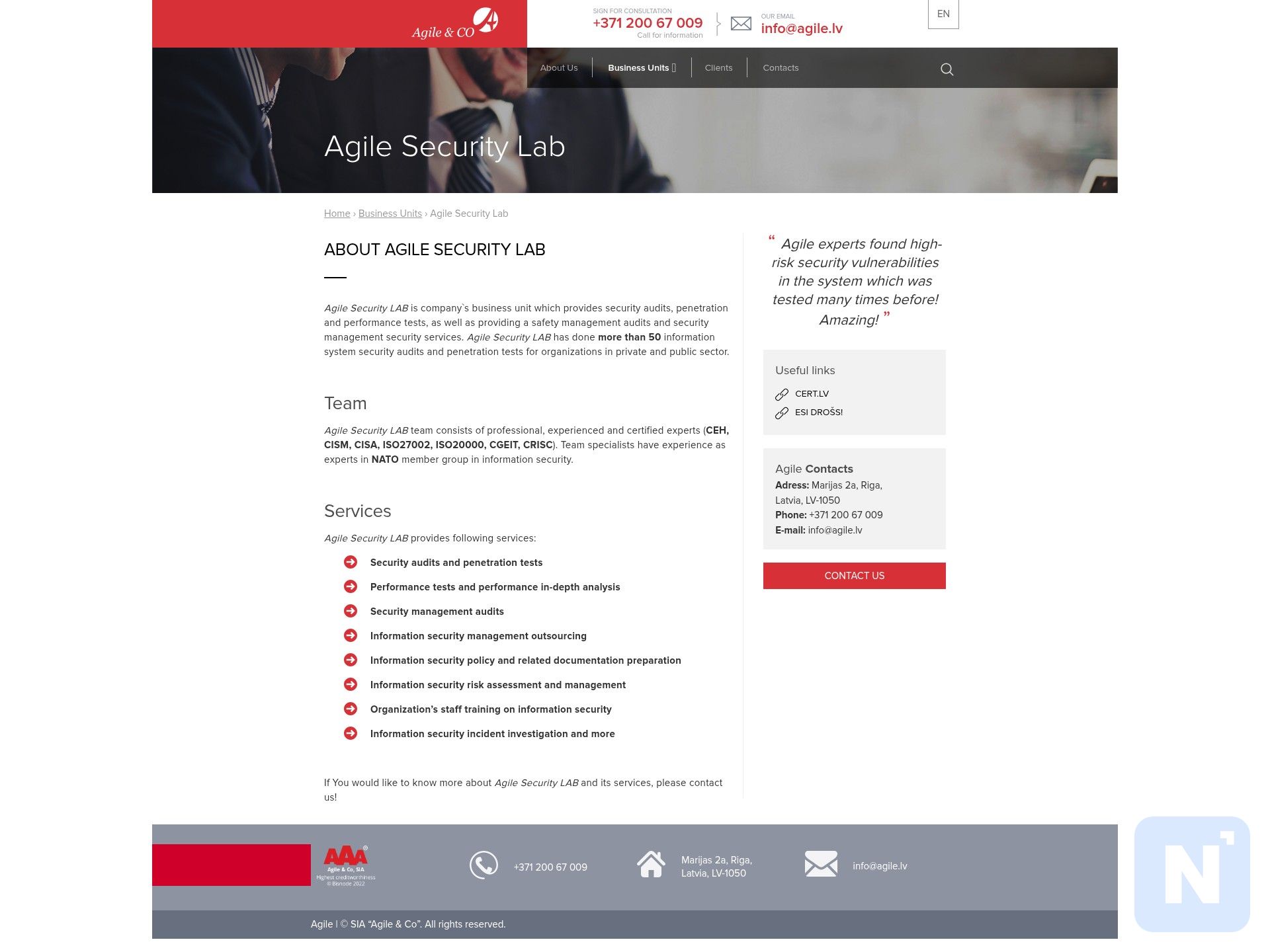 Agile Security Lab