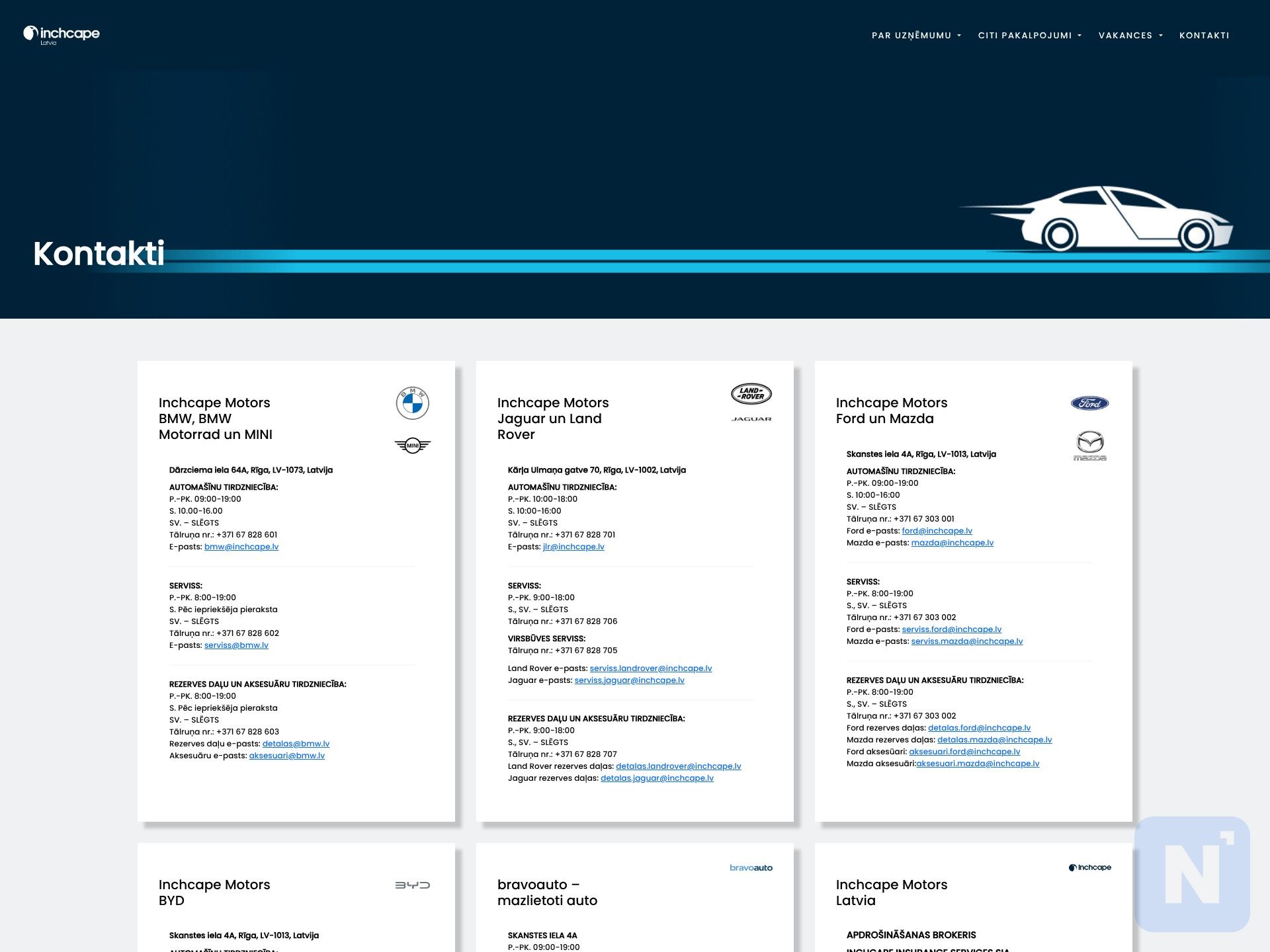 Inchcape Motors Latvia