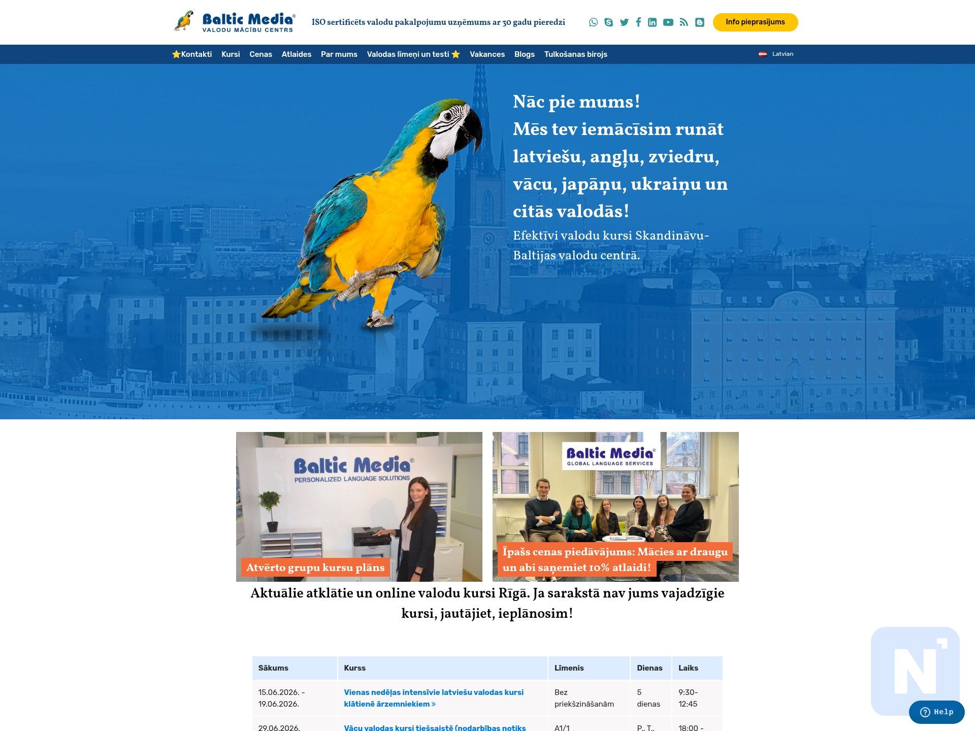 Baltic Media Valodu mācību centrs