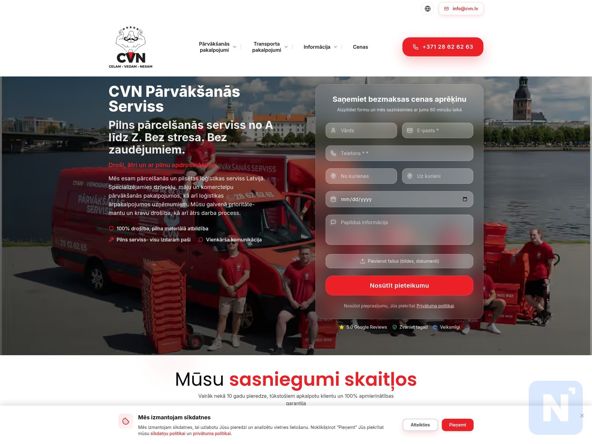 CVN Pārvākšanās Serviss