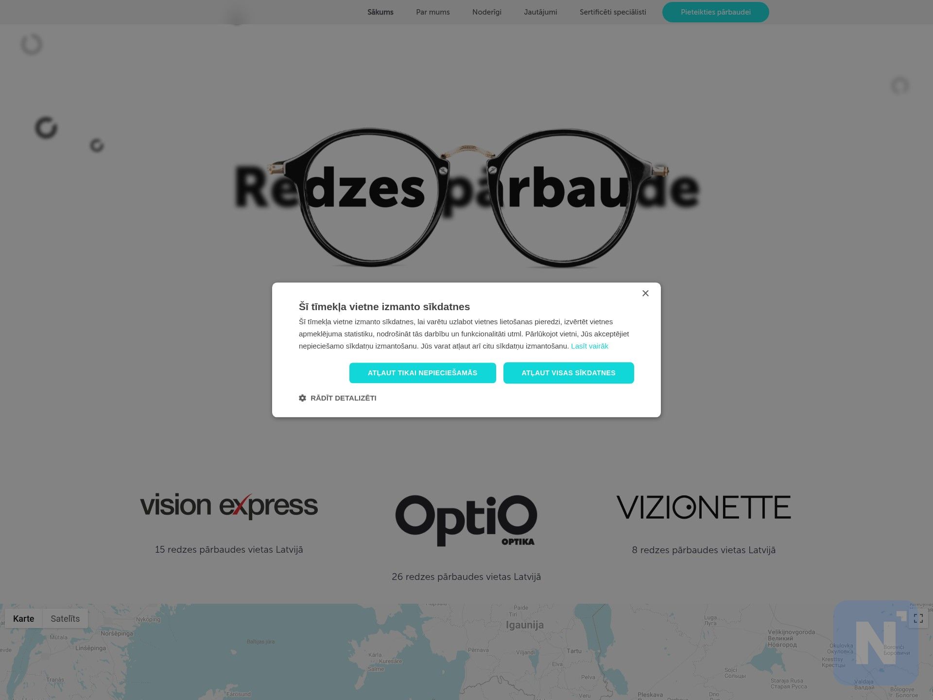 Redzes pārbaude (OC Vision)