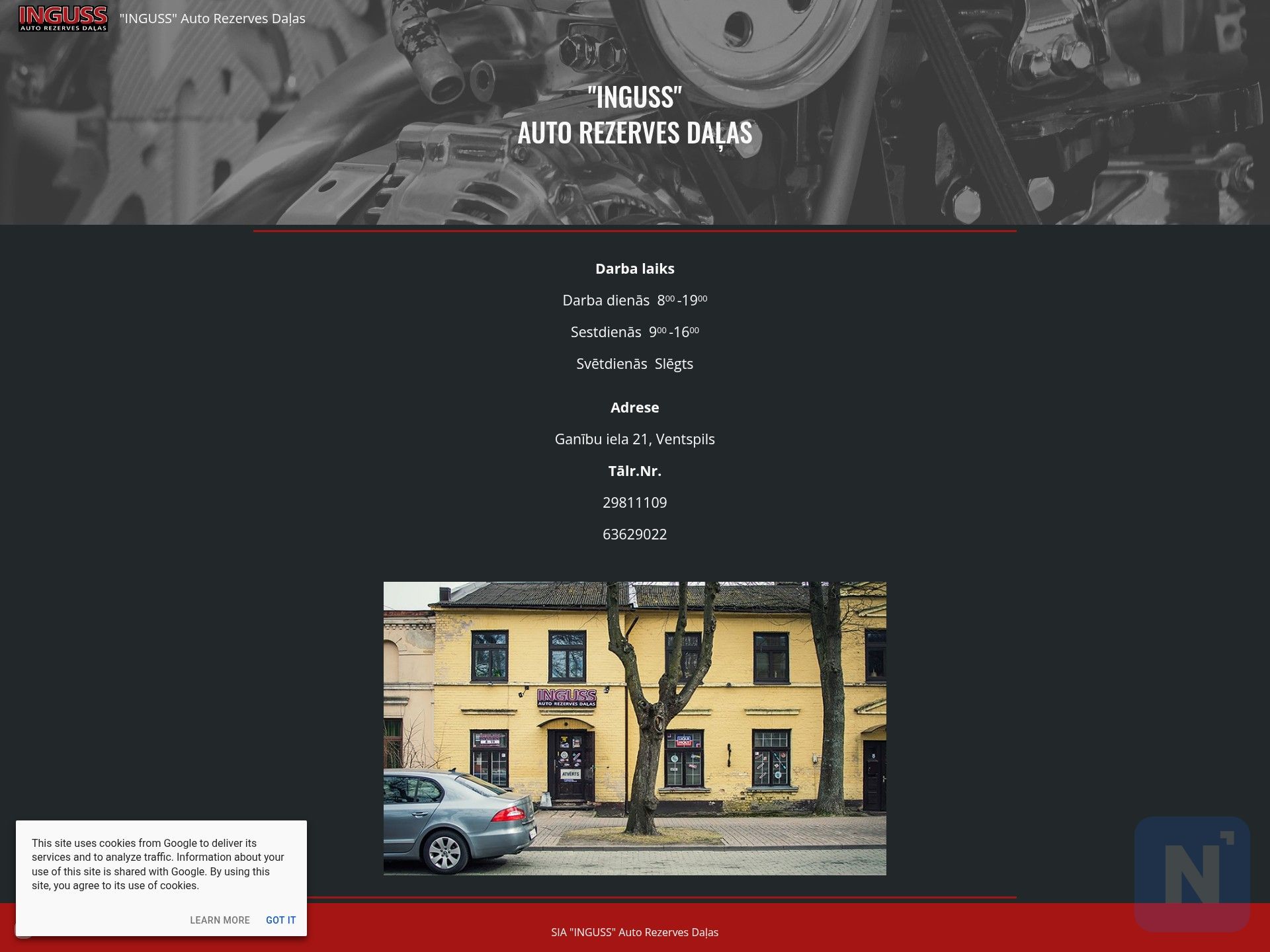 INGUSS Auto Rezerves Daļas