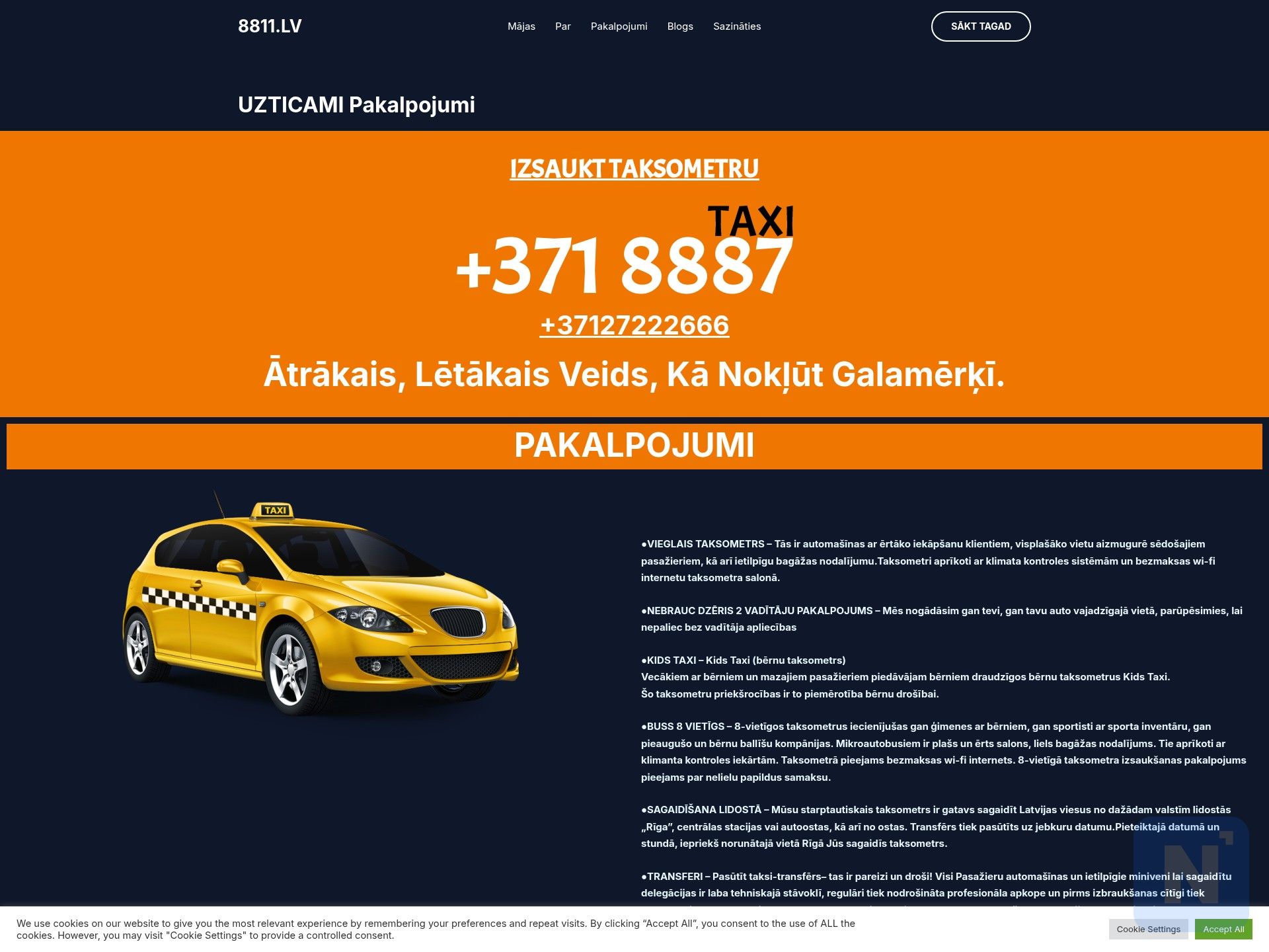 8887 (Rīga Taxi)