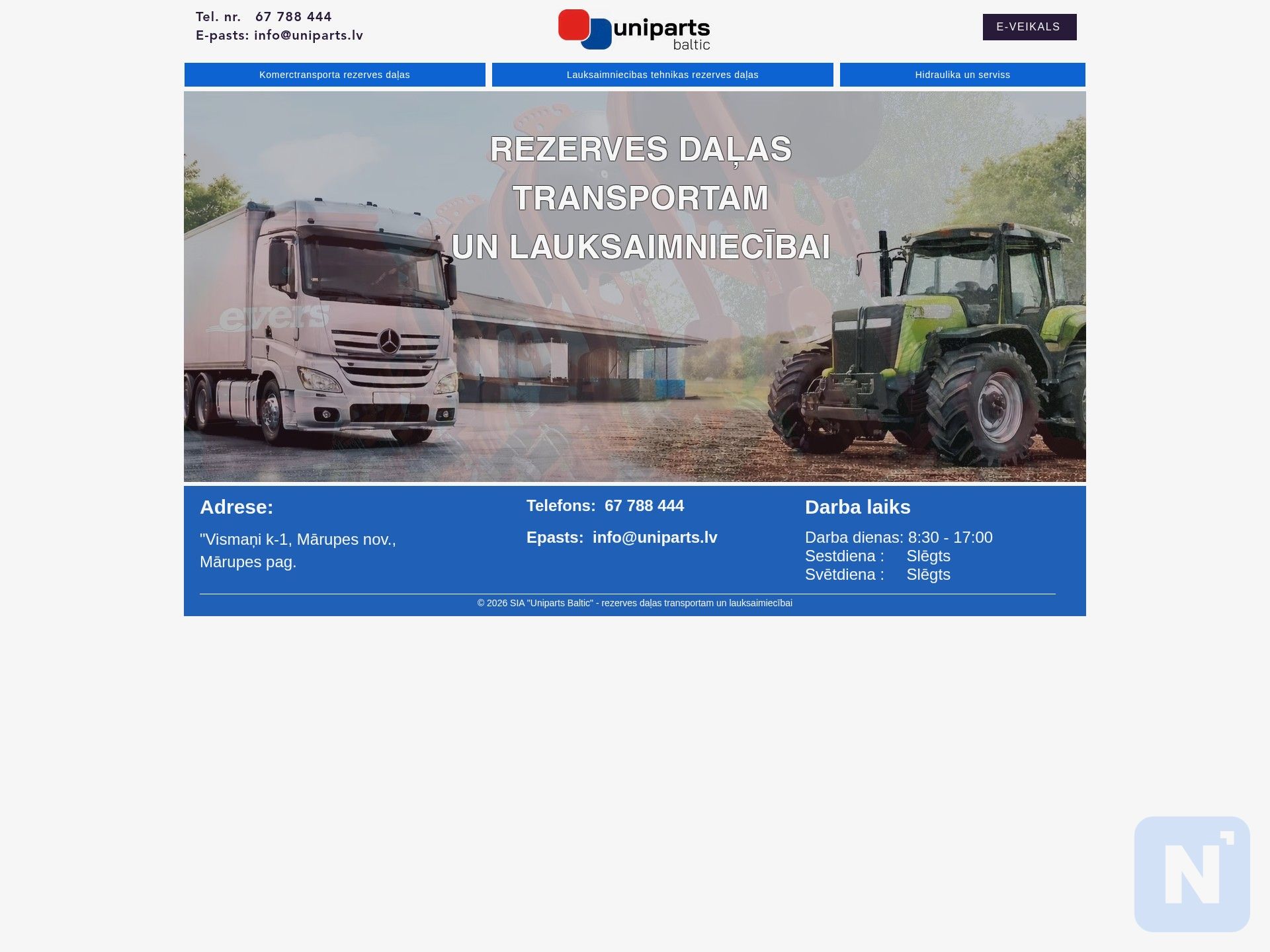 Uniparts Baltic