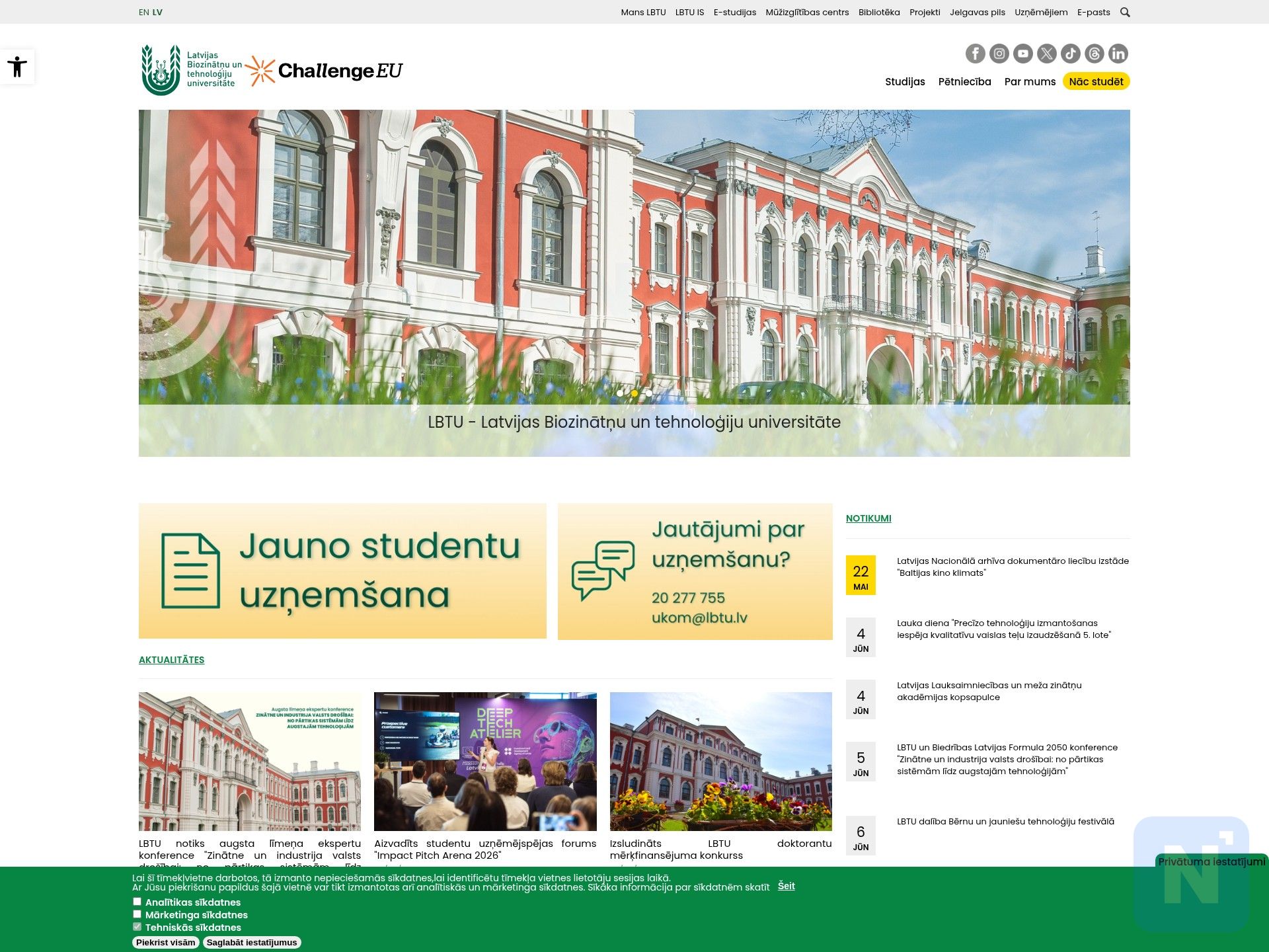 Latvijas Biozinātņu un tehnoloģiju universitāte